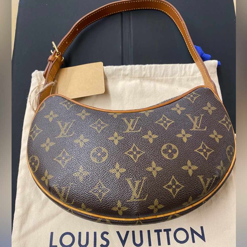 LOUIS VUITTON Monogram Canvas Croissant  Shoulder Bag  Made In France